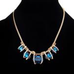 Fashion Latest Stylish Trendy Celebrity Inspired Designer Fancy Crystal Pendant Chain Necklace for Women and Girls