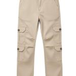 Boys Cotton Cargo Pants | Soft Relaxed Fit Casual Trousers with 8 Pockets | Stylish Everyday Bottom Wear