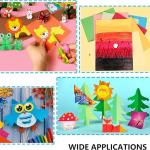 A4 100 Coloured Sheets (10 Sheets each color) Copy Printing/Art and Craft Paper Double Sided ColouredOffice Stationery Children's Day Gift