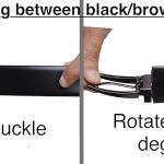 PU Leather Reversible Belt For Men Black T
