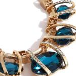 Fashion Latest Stylish Trendy Celebrity Inspired Designer Fancy Crystal Pendant Chain Necklace for Women and Girls