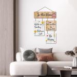 Home Decorative Wall Art MDF Wooden Wall Hanger for Living Room