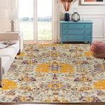 3D Printed Carpet Rug Runner for Bedroom/Living Area/Home with Anti Slip Backing (4X 5 Feet-Medium, Multi)-Pack of 1