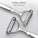 1/2Pcs Stainless Steel Handheld Vegetable Peeler with Non-Slip Handle Heavy Duty Multifunctional Kitchen Utensils
