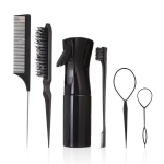 Set Hair Brush Set Hairdressing Spray Bottle Hair Braiding Loop Rat Tail Comb Teasing Hair Brsuh Edge Control Brush